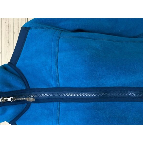 Green Tea Small Fleece Jacket Full Zip Coat Blue Anthropologie Womens Aqua - Picture 10 of 11